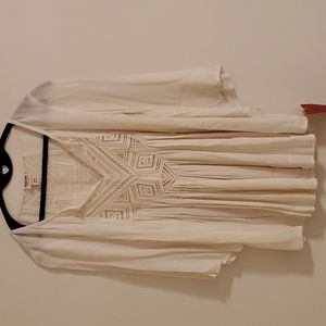 Massimo off white gauzy blouse, NWT,  xs